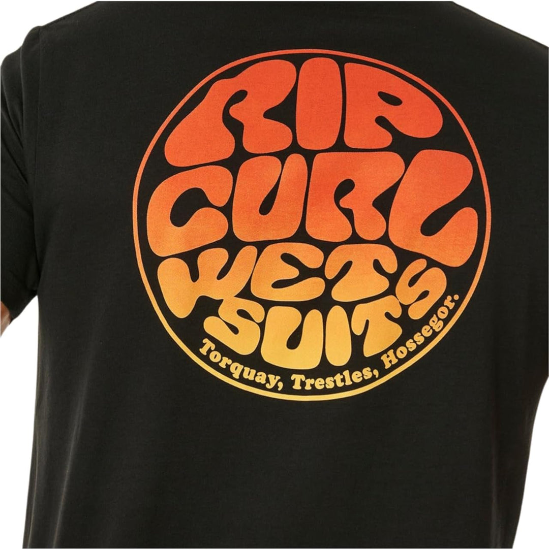 Rip Curl Herren T-Shirt Wettie Passage ICON Tee XXL Schwarz, XXL Schwarz