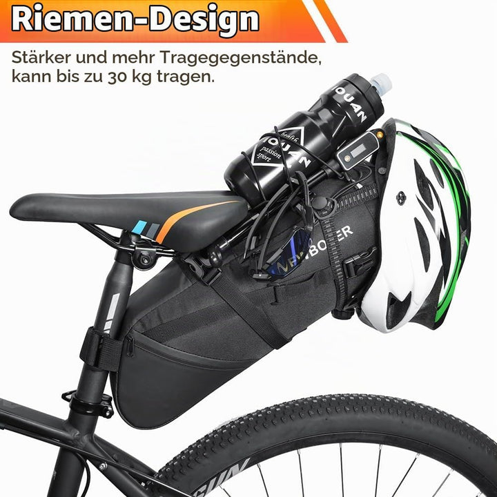 Fahrrad Satteltasche Wasserdicht, 10L Fahrradtasche Sattel Super Fester Halt, Fahrradtasche Sitztasc