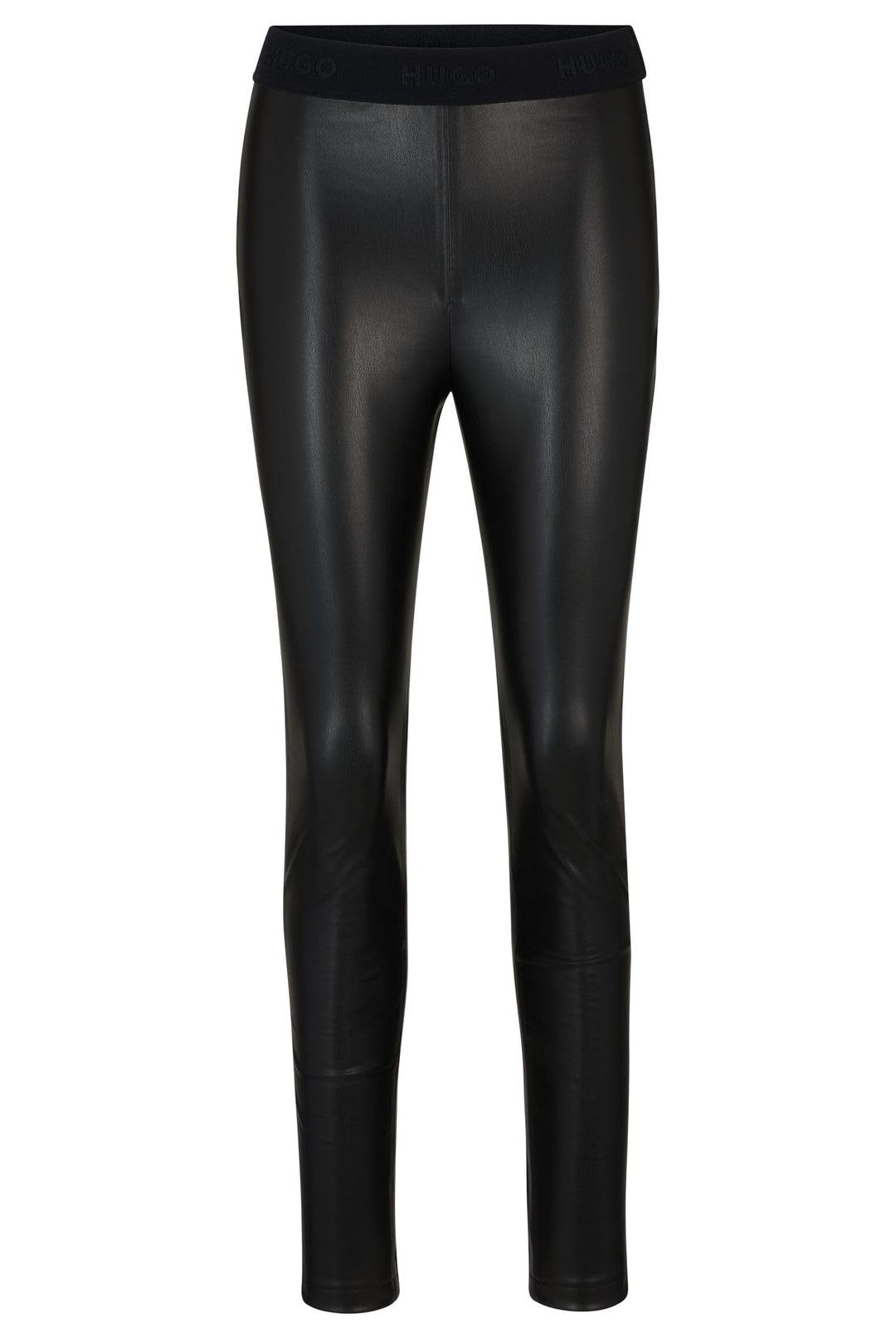 HUGO Damen Honati-3 Extra Slim-Fit Hose aus Kunstleder 34 Black1, 34 Black1