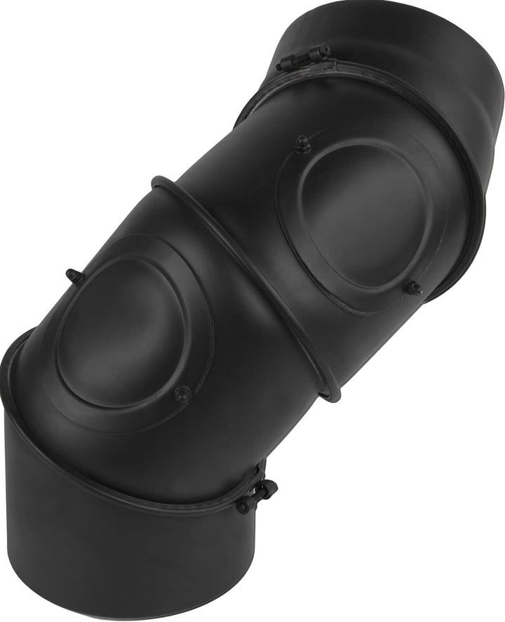 KOLOR DN 150 mm Rauchrohr 2 mm Kaminrohr Abgasrohr Ofenrohr Bogen Rosette Wandfutter (Multibogen 2