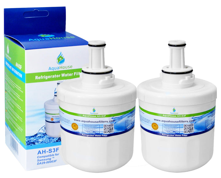 2x AH-S3F kompatibel Wasserfilter für Samsung Kühlschrank DA29-00003F, HAFIN1/EXP, DA97-06317A-B, Aq
