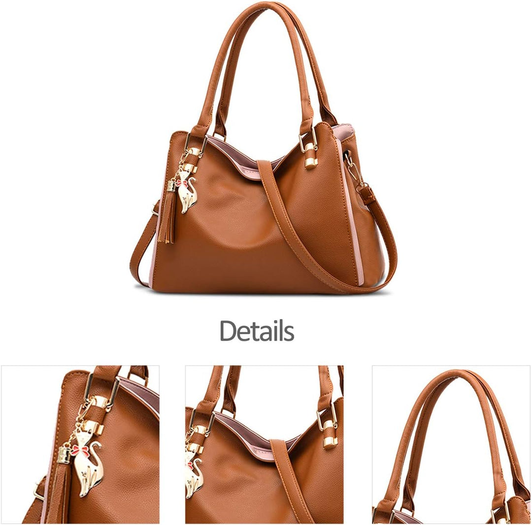 NICOLE&amp;DORIS Damen Schultertasche Mode Handtaschen Hobos und Umhängetaschen für Frauen Gross Trageta