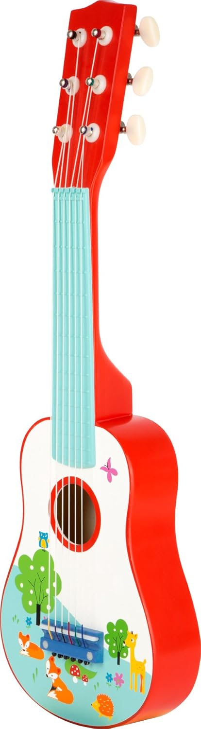 Small Foot Kindergitarre Kleiner Fuchs aus Holz, fördert musikalische Fähigkeiten, ab 3 Jahren, 1072