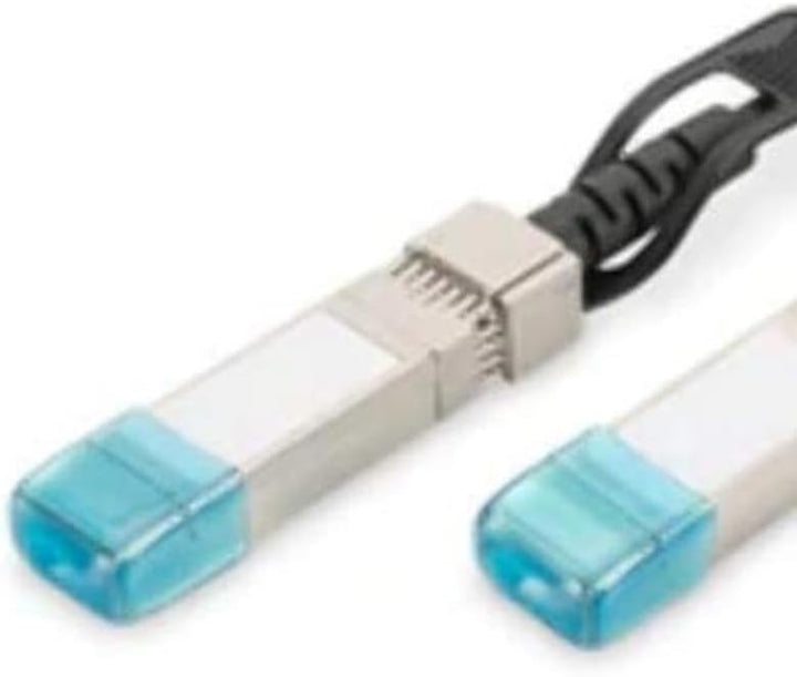 DIGITUS Twinax DAC Netzwerkkabel, SFP+, 1 m, bis 10.52 Gbit/s, AWG 30, kompatibel mit HP H3C, Schwar