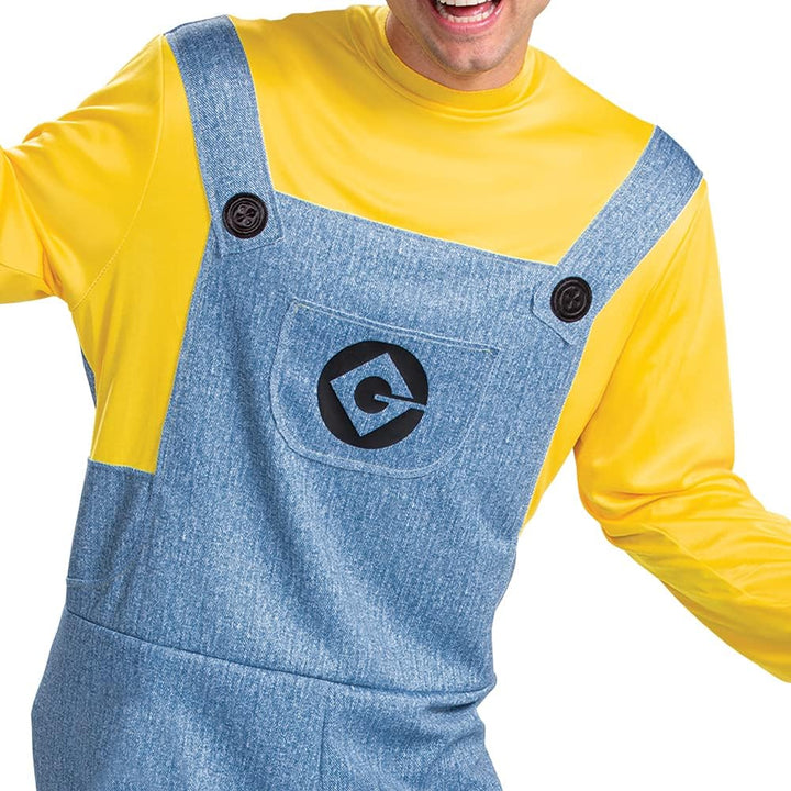 Disguise Herren Minion Deluxe Adult Stuart Costume Erwachsenenkostme Medium (38-40) US Mehrfarbig, M
