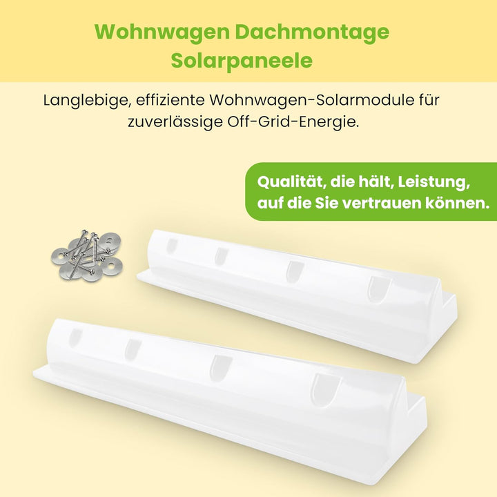 Offgridtec© ABS Solarmodul-Spoiler Halterung weiss 68cm - Heavy Duty 2er Set Haltespoiler 68cm, 2er