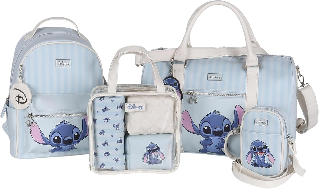 Disney Stitch Reise-Kosmetiktaschen, 4er-Set, beige und blau (Stitch), Stitch