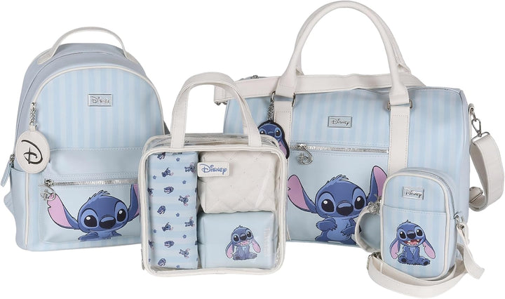 Disney Stitch Reise-Kosmetiktaschen, 4er-Set, beige und blau (Stitch), Stitch