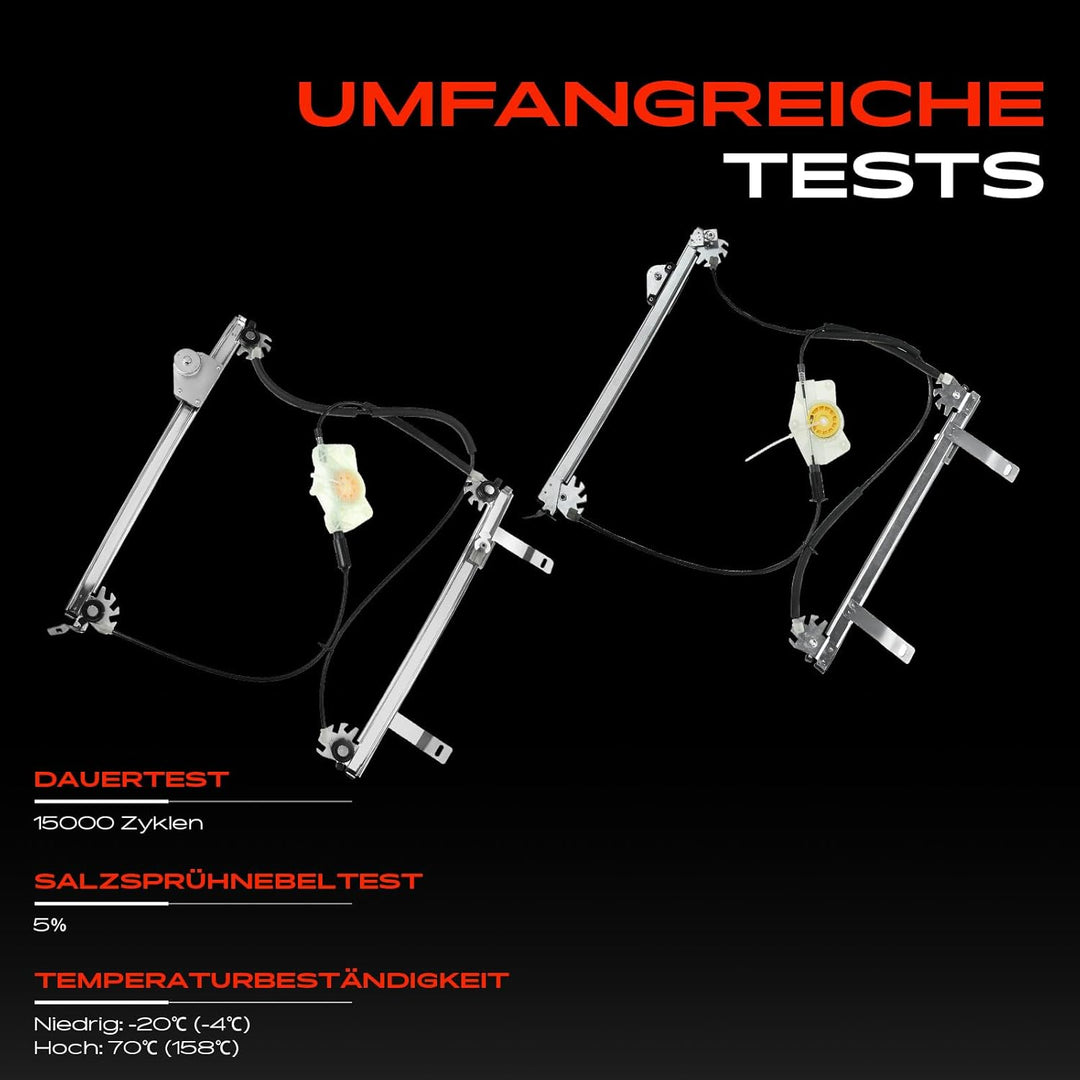 Frankberg 2x Fensterheber Vorne Links Rechts Kompatibel mit 307 CC 3B Alle Motoren Cabriolet 2003-20