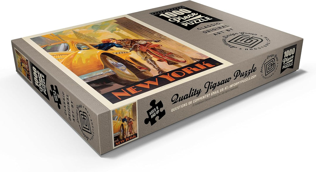 Die New Yorker Minute, Vintage Poster - Premium 1000 Teile Puzzle - MyPuzzle Sonderkollektion von An