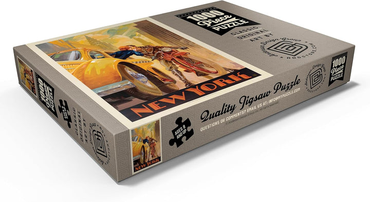 Die New Yorker Minute, Vintage Poster - Premium 1000 Teile Puzzle - MyPuzzle Sonderkollektion von An