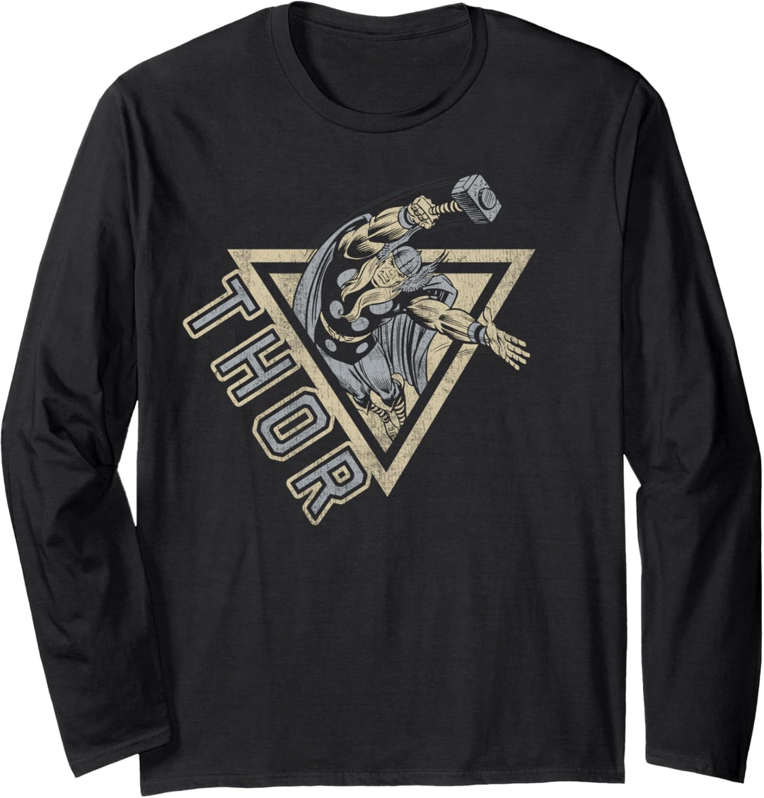 Marvel The Mighty Thor Triangle Portrait Langarmshirt