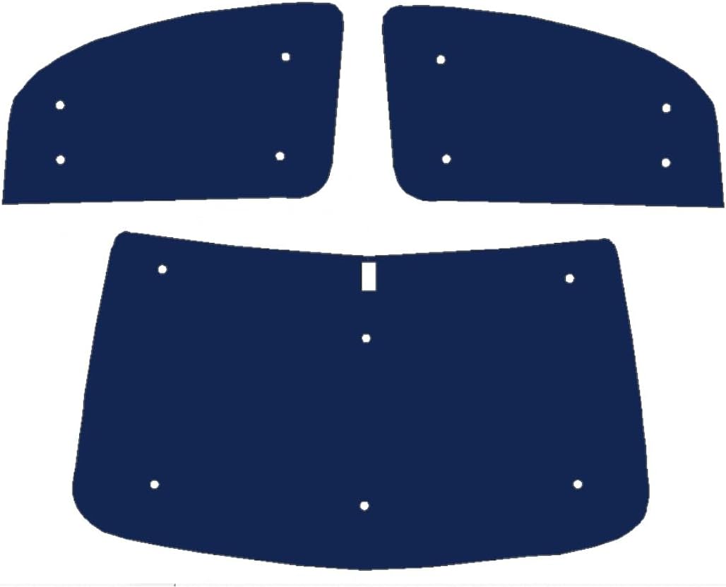 Fensterrollo für Renault Kangoo (ab 2007), mit Ausschnitten, wendbar, Thermisch Front Set + Cutout F