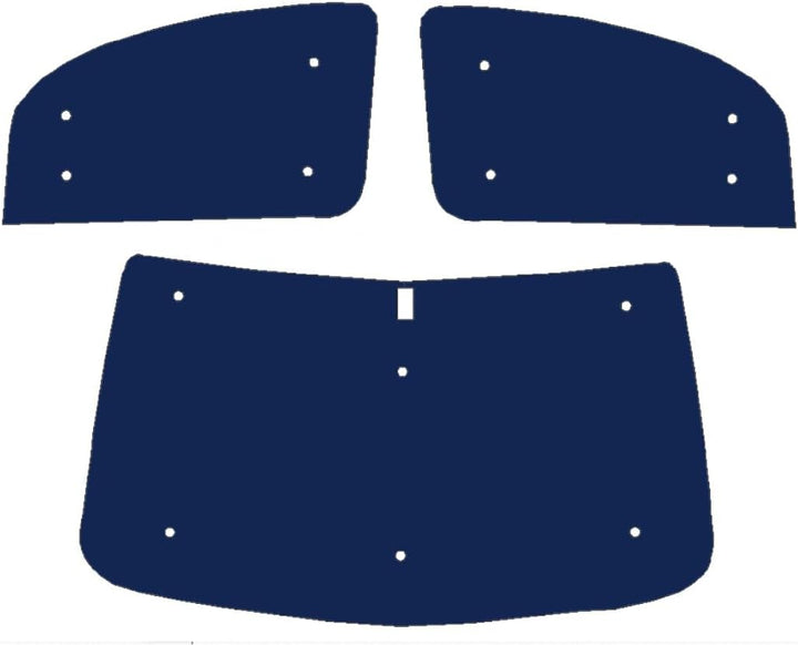 Fensterrollo für Renault Kangoo (ab 2007), mit Ausschnitten, wendbar, Thermisch Front Set + Cutout F