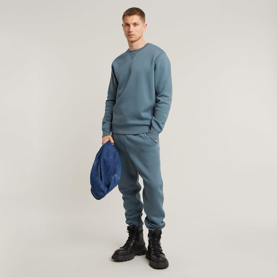 G-Star Herren Premium Core Sweater Sweats (1er Pack) S Blau (Avio D16917-c235-1820), S Blau (Avio D1