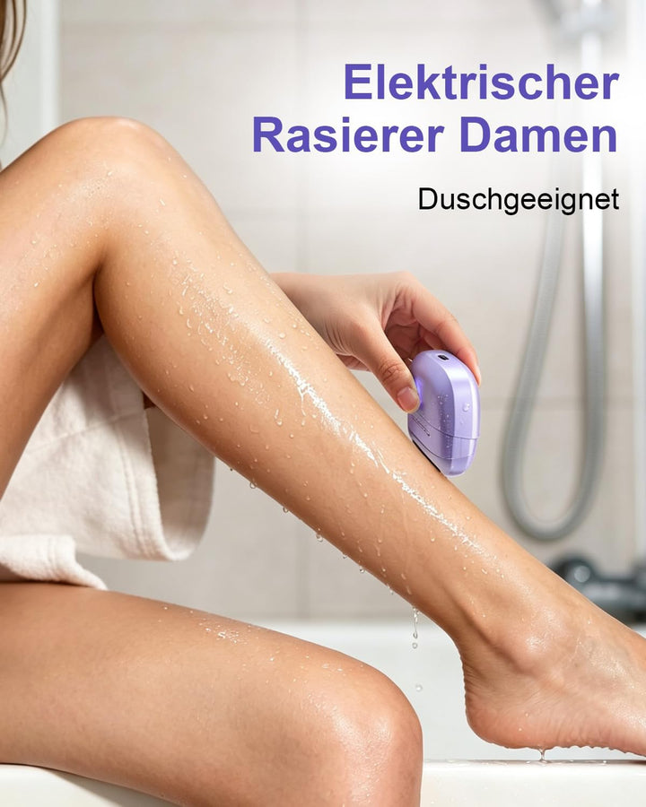 Elektrischer Rasierer Damen, Damenrasierer Elektrisch, Rasierer Damen Elektrisch Mit Doppelklingen,