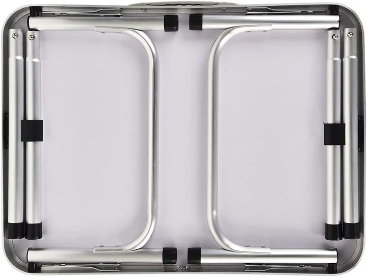 Lucn Picknicktisch, zusammenklappbar, 2 höhenverstellbar, Aluminium, für Küche, Outdoor, aufklappbar
