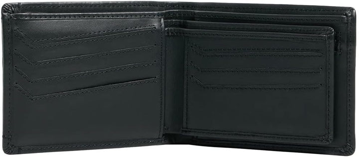 Quiksilver™ New Miss Dollar Bifold Leather Wallet Männer, Schwarz M Schwarz, M Schwarz