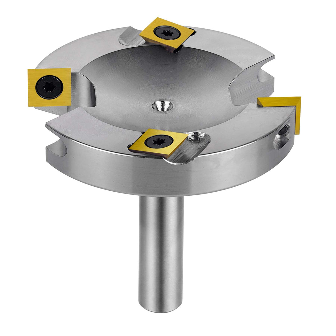 SpeTool Vernickelt Planfräser 12mm Schaft 75mm Schnittdurchmesser Flächenfräser mit ATS Beschichtung