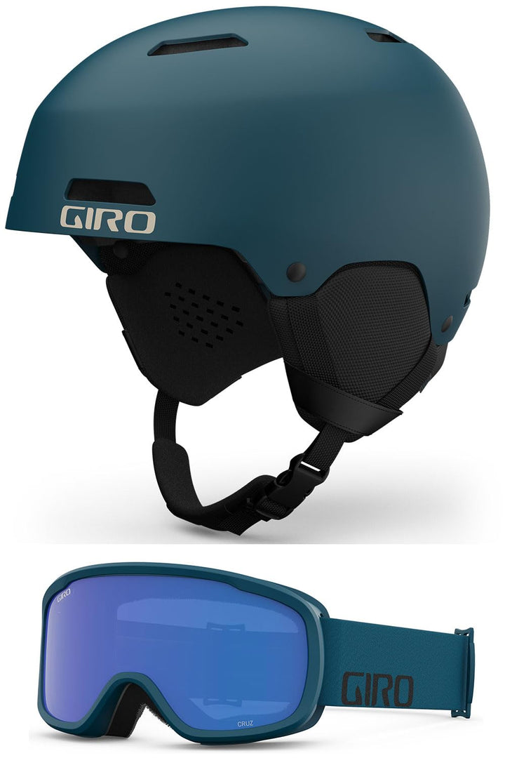 Giro Herren Ledge Skihelm S Matte Harbor Blue/Harbor Blue Wordmark, S Matte Harbor Blue/Harbor Blue