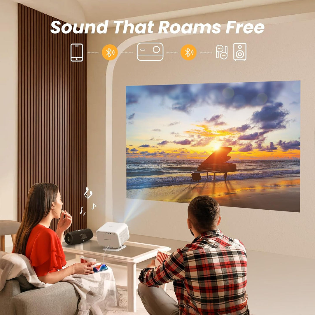 [Netflix Lizenz/Sound von JBL] Yaber L2 Plus Projektor mit WiFi und Bluetooth, nativer 1080P Projekt