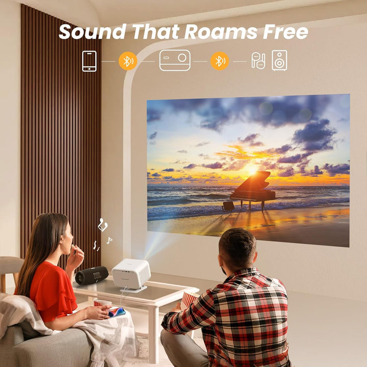[Netflix Lizenz/Sound von JBL] Yaber L2 Plus Projektor mit WiFi und Bluetooth, nativer 1080P Projekt