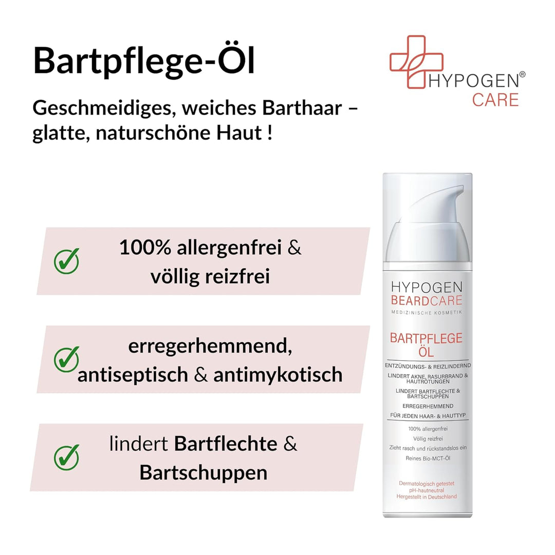 Bartpflege-Öl – spendet Feuchtigkeit, tägliche Pflege, naturschöne Haut, geschmeidiges Barthaar, nat