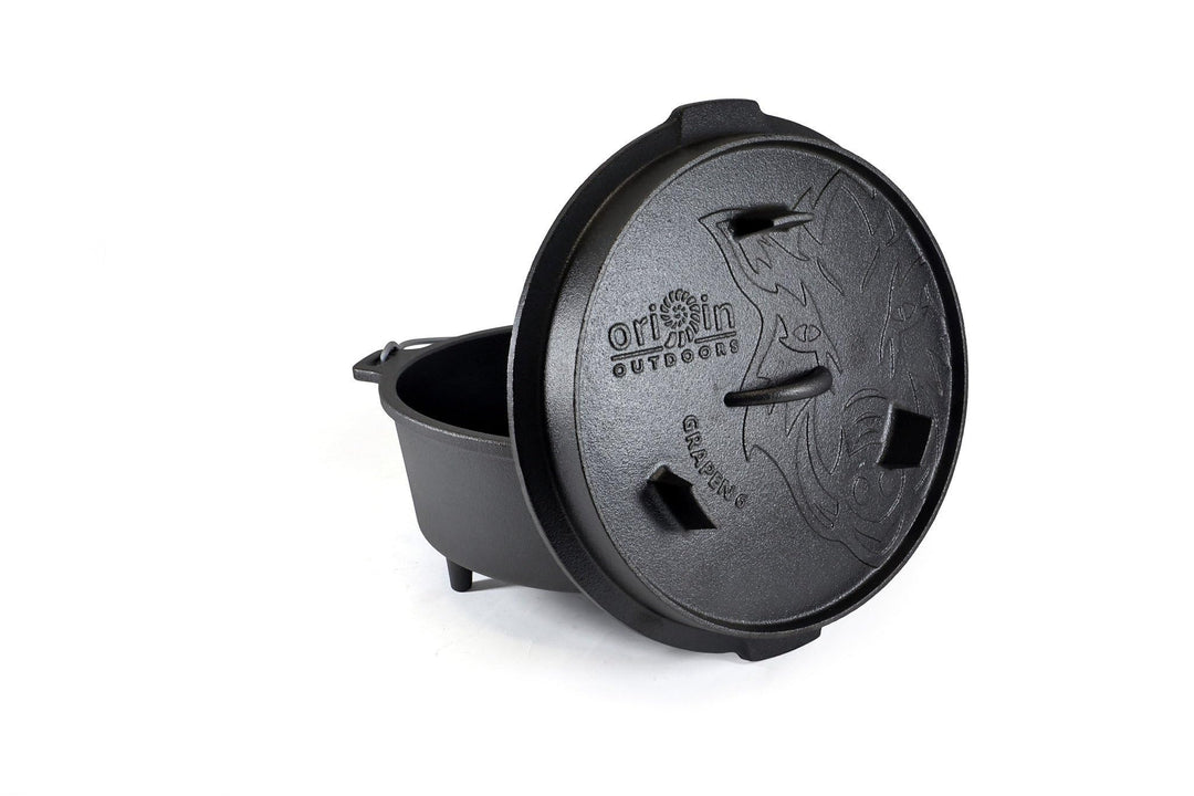 Origin Outdoors 179662 Grapen Feuertopf, Aluminium, Silber
