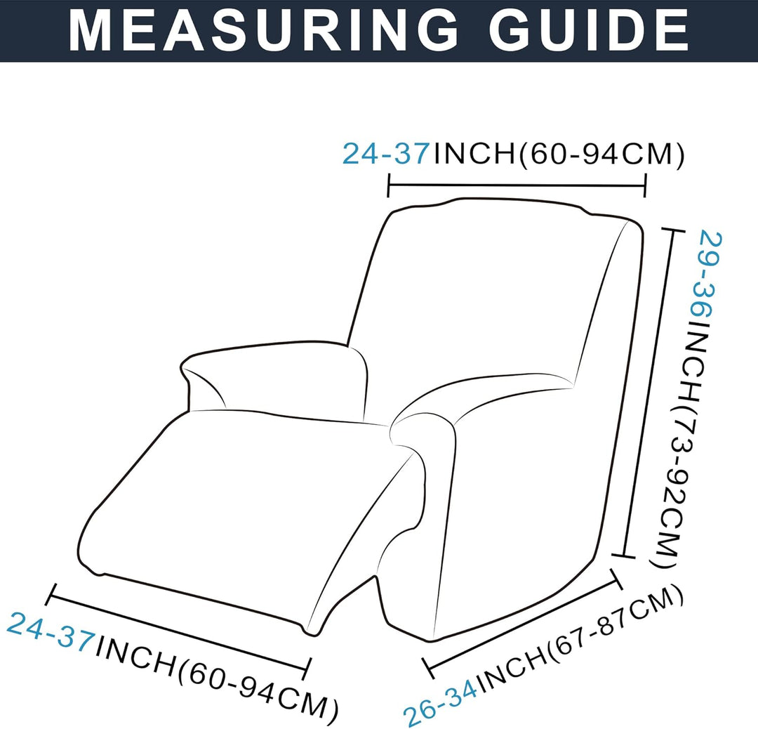 TIANSHU Samt Ruhesessel bezüge, Stretch Sesselschoner Elastisch Plush Couchbezug stilvolle Luxus-Möb