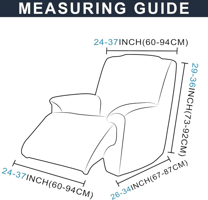 TIANSHU Samt Ruhesessel bezüge, Stretch Sesselschoner Elastisch Plush Couchbezug stilvolle Luxus-Möb