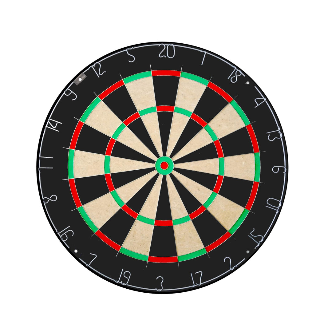 Karella Dartscheibe BullOut Steeldarts Set inkl. 6 Darts, Profi Turnier Dartboard ⌀ 45 cm, klammerfr