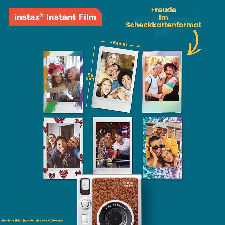 Fujifilm Instax Mini Evo - Braun, Braun