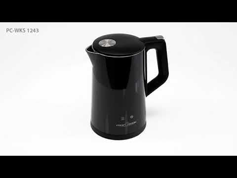 ProfiCook® Wasserkocher mit Temperatureinstellung 1,7 Liter – Temperaturauswahl 50°-100°C, Soll &amp; Is