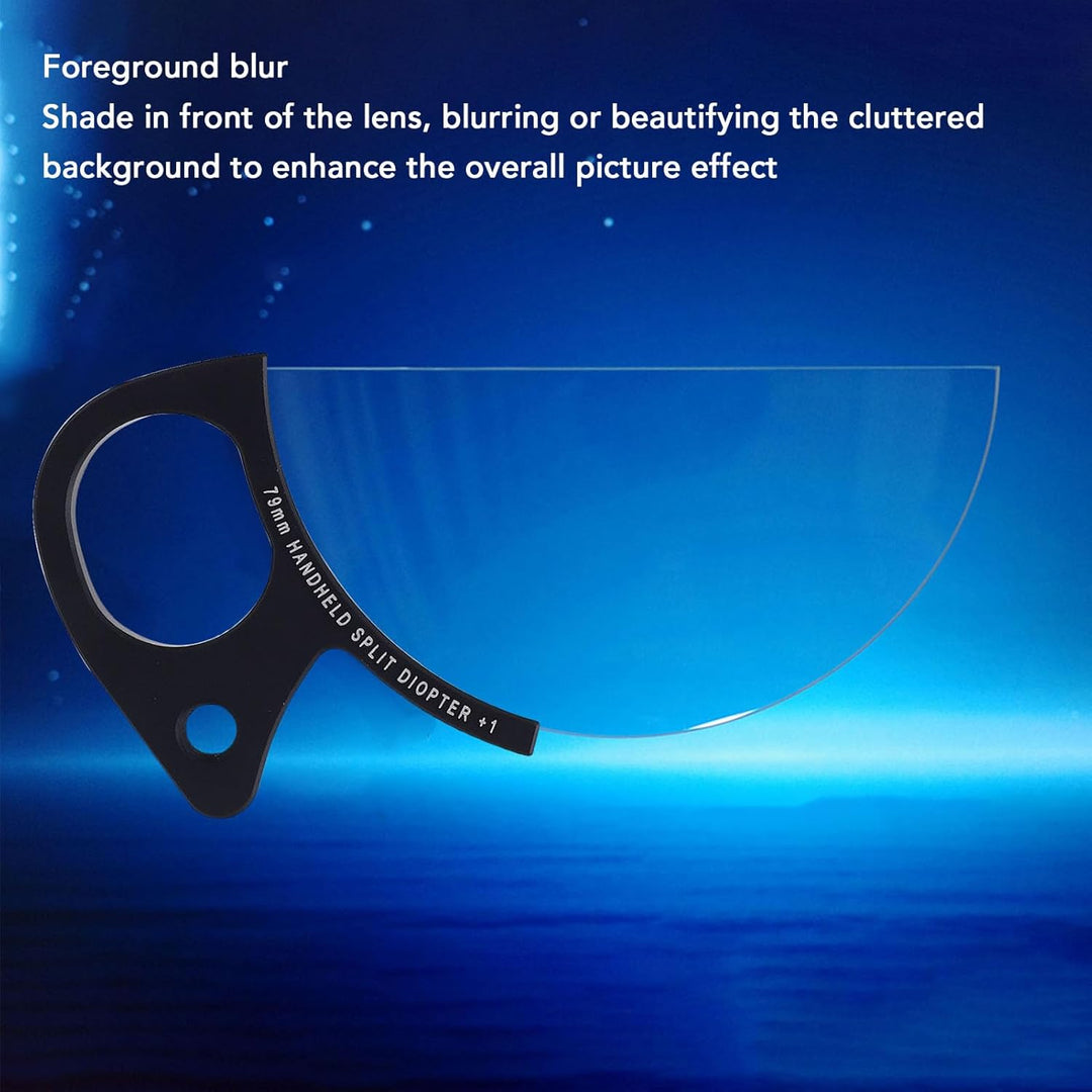 79 Mm Handheld Split Diopter Spezialeffektfilter, Optisches Glas Soft Focus Glass Prisma Kamerafilte