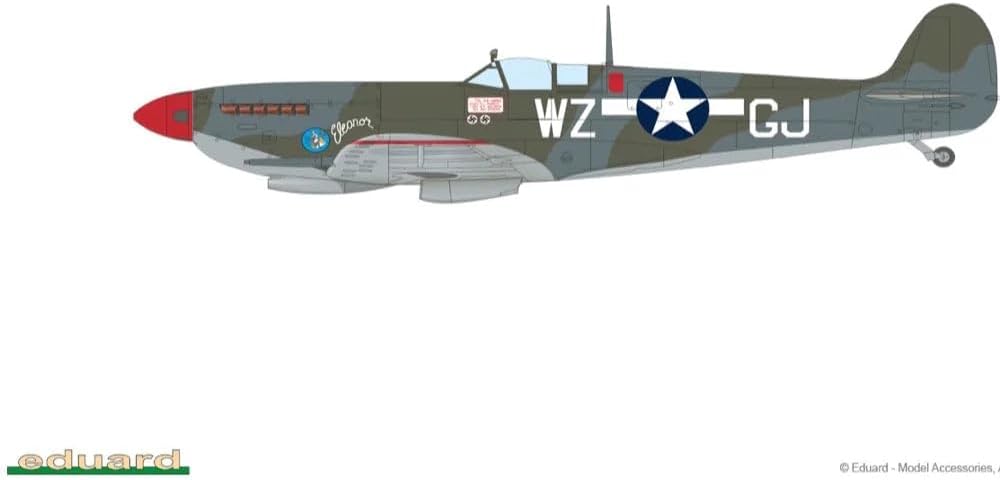 Eduard EDK84183 Kit 1:48 Weekend-Spitfire Mk.IXc Modell, geformte Farbe