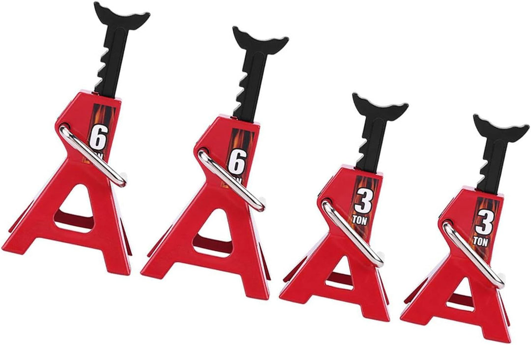 lyrlody 4Pcs RC-Wagenheber, Metall Jack Stands, für D90 Axial Wraith SCX10 RC-Raupenauto im Massstab