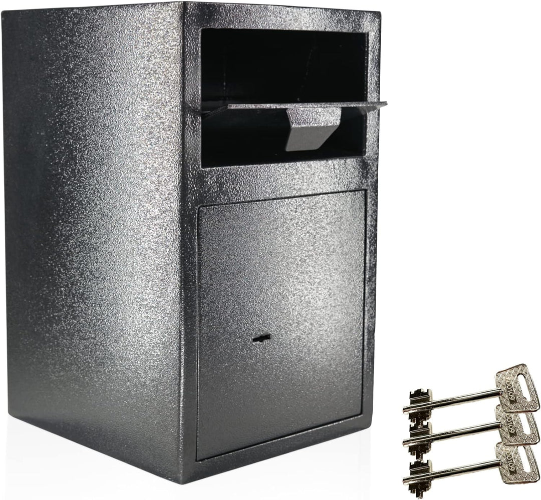 Einwurftresor mit Einwurfklappe | Autohaustresor | Tresor mit 3 x Schlüsseln | Depositsafe