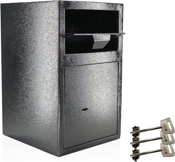 Einwurftresor mit Einwurfklappe | Autohaustresor | Tresor mit 3 x Schlüsseln | Depositsafe