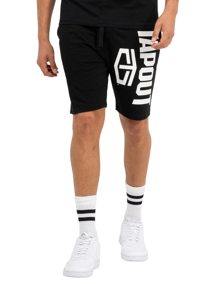 Tapout Herren Shorts Normale Passform Active Basic Shorts M Black/White, M Black/White