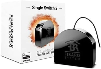 FIBARO Single Smart Module/ Z-Wave Plus Relaisschalter, Drahtloser Ein-Aus-Auslöser, FGS-214 Smart S