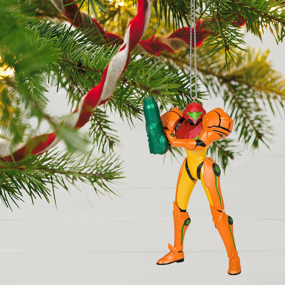 Hallmark Keepsake Weihnachtsdekoration 2023, Nintendo Metroid Samus Ornament, Geschenke für Gamer, M