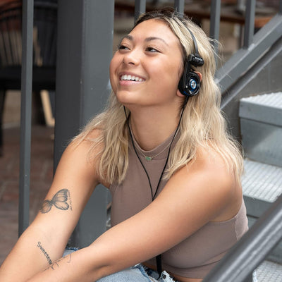 Koss Porta Pro Utility On-Ear-Kopfhörer, abnehmbares austauschbares Kabelsystem, zusammenklappbares
