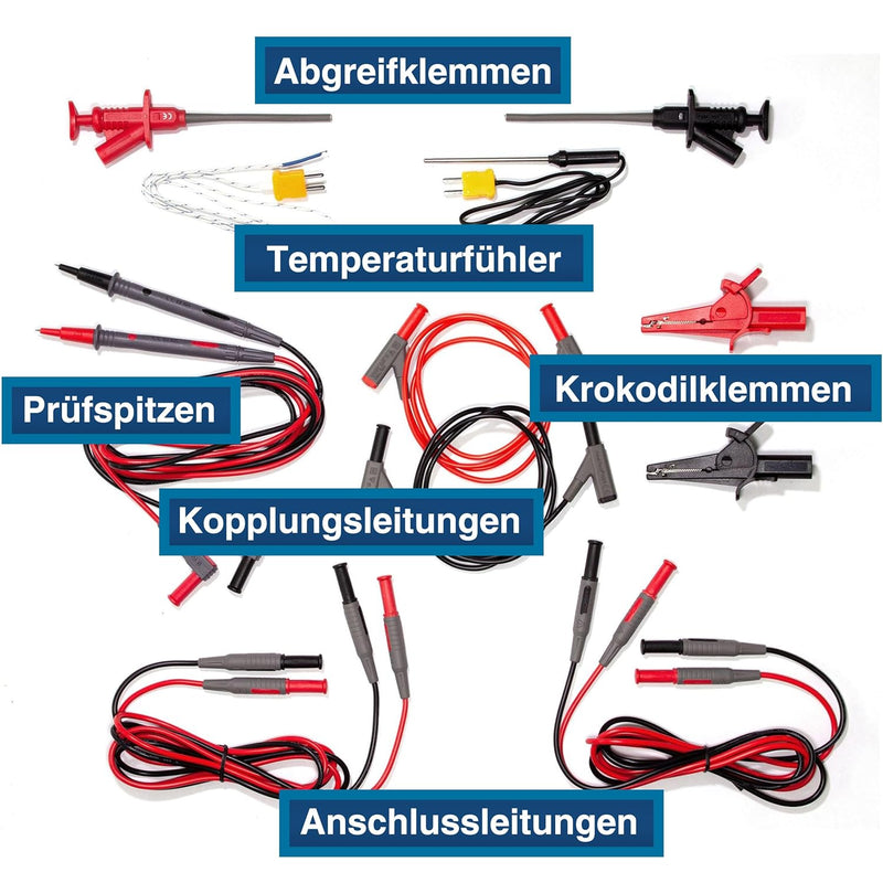 Peak Tech P 8200 – Messzubehör Set für Digital Multimeter Single, Single