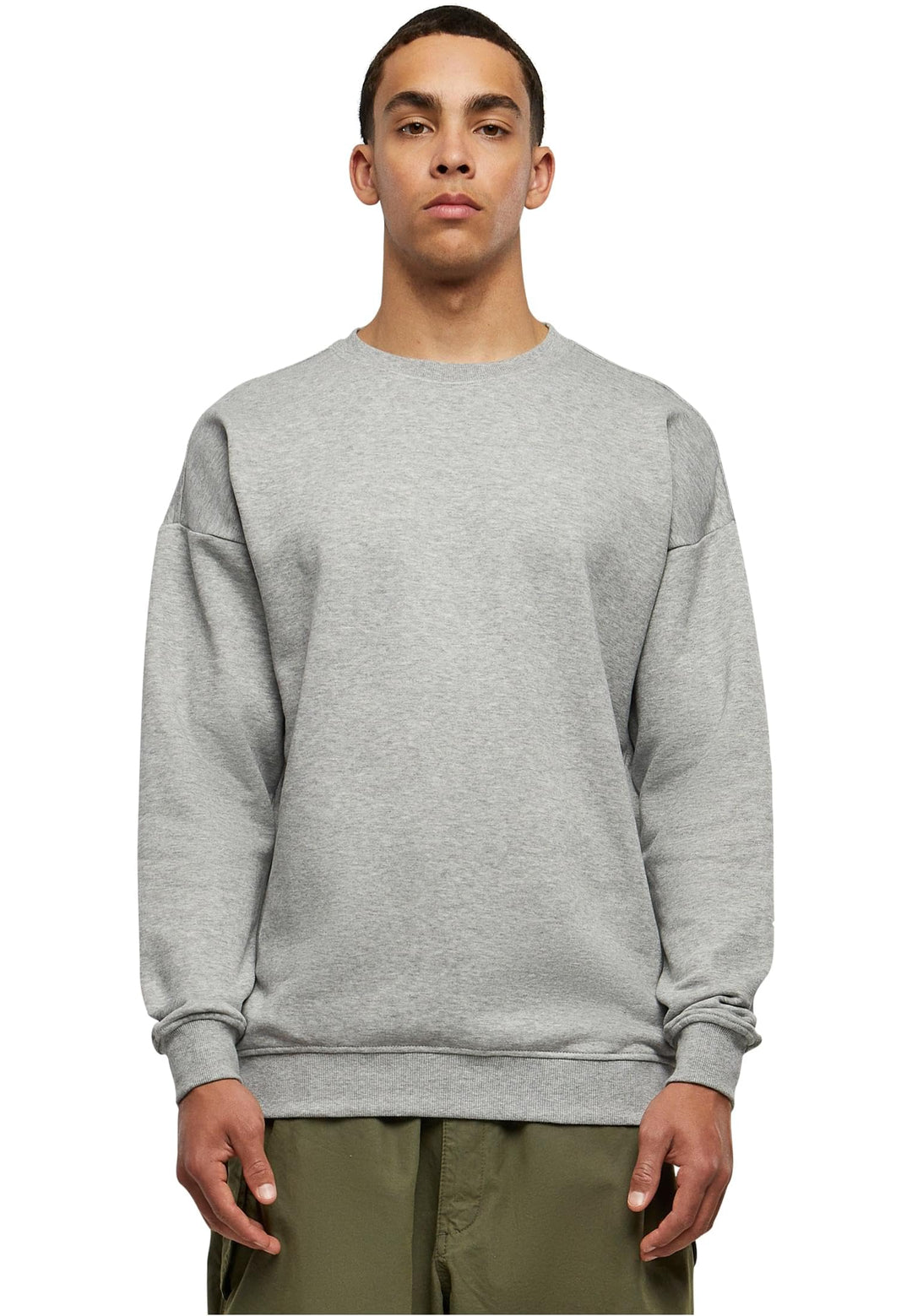 Urban Classics Herren Sweatshirt Sweat Crewneck, Pullover mit breiten Rippbündchen für Männer in vie