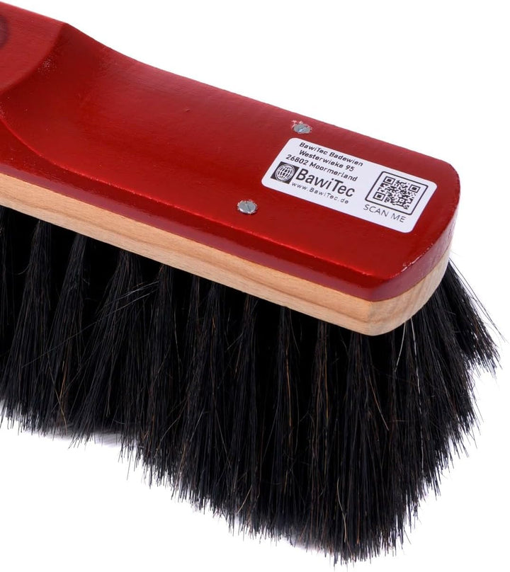 Echt- Rosshaarbesen Zimmerbesen 30cm mit Stiel Teleskopstiel Haushaltsbesen weich Rosshaar-Besen Keh