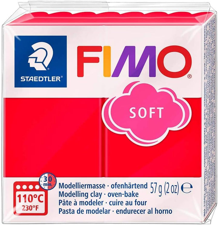 Fimo Oven Bake Clay . Starter set 6 x 56g Blocks in assorted Colours. by Fimo 1 farblich sortiert, 1
