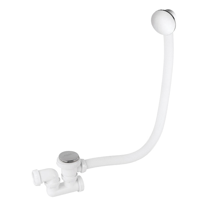 Wirquin, weiss 30723100 Badewannenabflussset L700 mit schwenkbarem Siphon, Deckelklappe und Abdeckun
