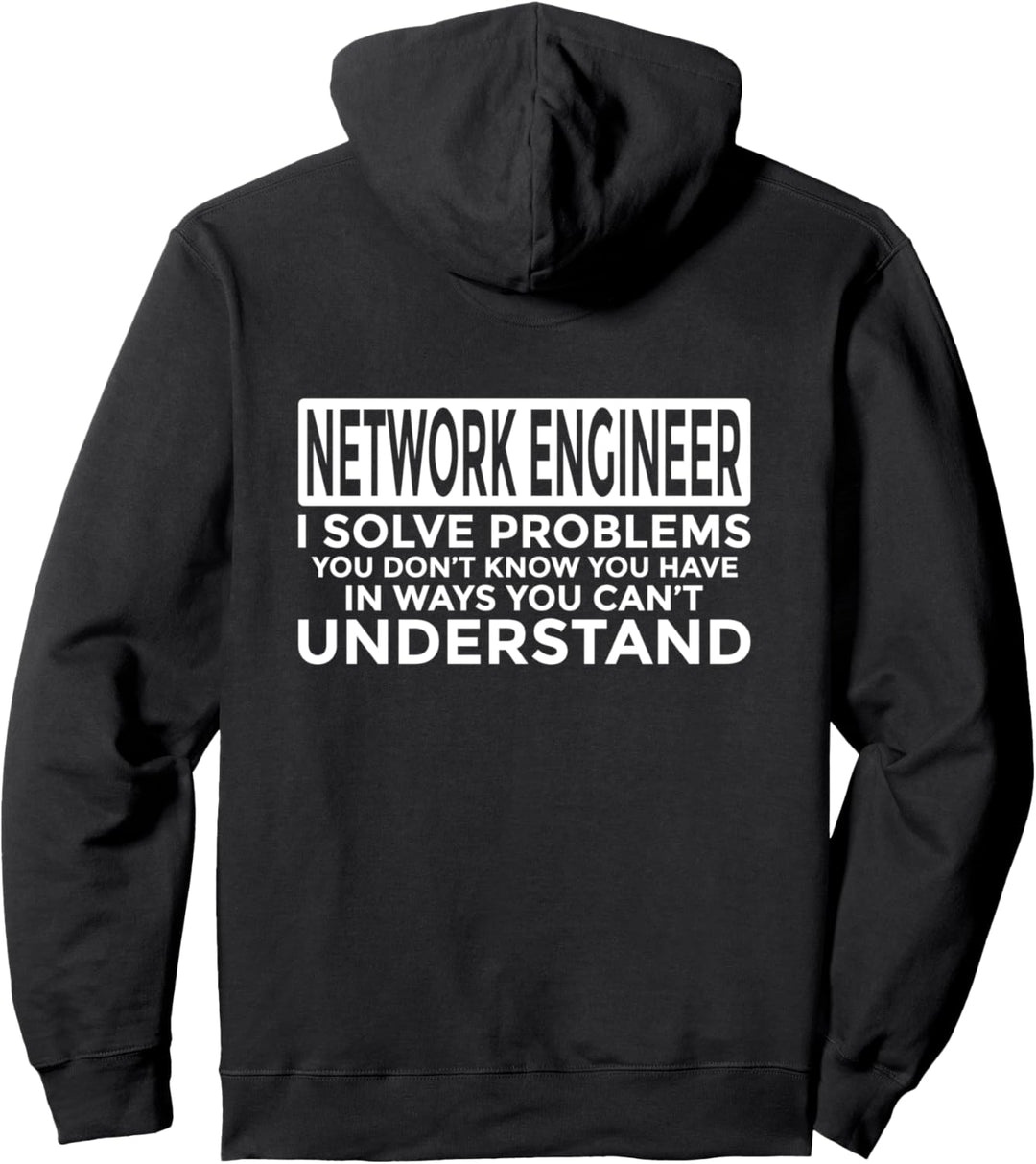 Netzwerk-Ingenieur löst Probleme Pullover Hoodie
