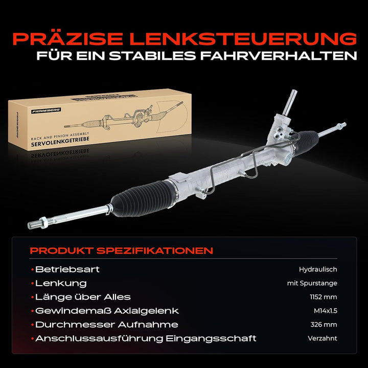 Frankberg Lenkgetriebe Hyraulisch Kompatibel mit W210 S210 E200 E220 E230 E240 E250 E270 E280 E290 E