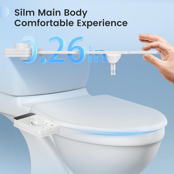 Bidet Aufsatz Für Toilette, Einsatz Einziehbare Selbstreinigende Doppel Düse Bidet Aufsatz Nicht Ele